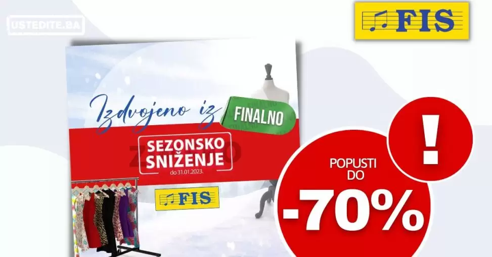 Fis FINALNO SNIŽENJE do -70%