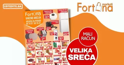 Fortuna vikend akcija 14-15.1.2023.