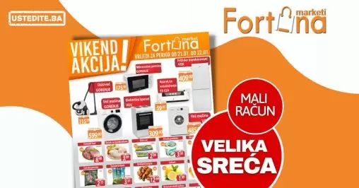 Fortuna vikend akcija 21-22.1.2023.