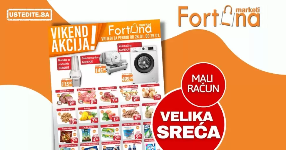 Fortuna vikend akcija 28-29.1.2023.