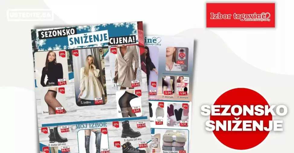 Izbor trgovine SEZONSKO SNIŽENJE CIJENA
