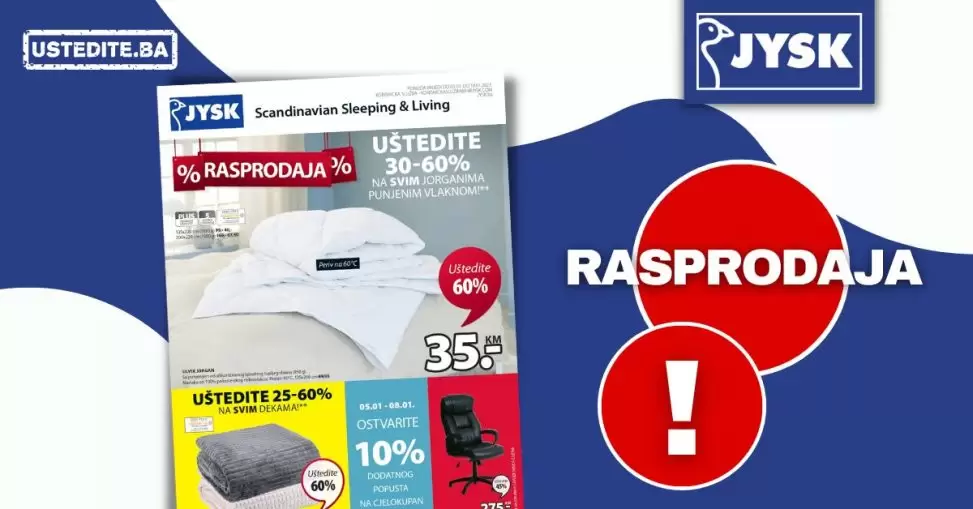 JYSK katalog RASPRODAJA 5-18.1.2023.