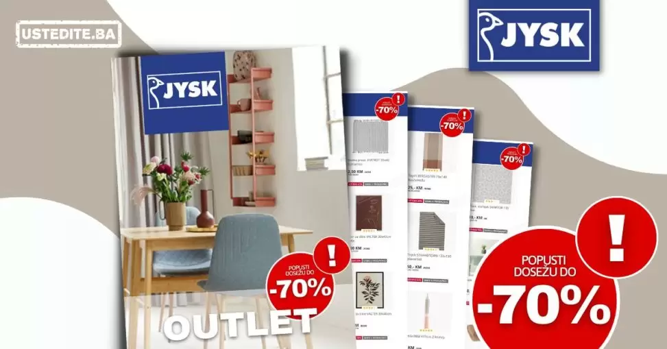 JYSK outlet ⇢SVE SNIŽENO od 50-70%