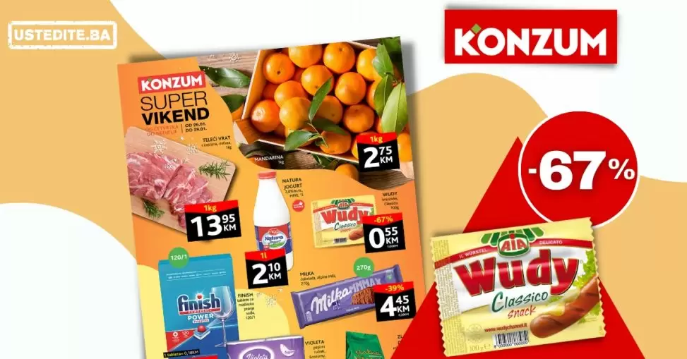 Konzum vikend akcija 26-29.1.2023.