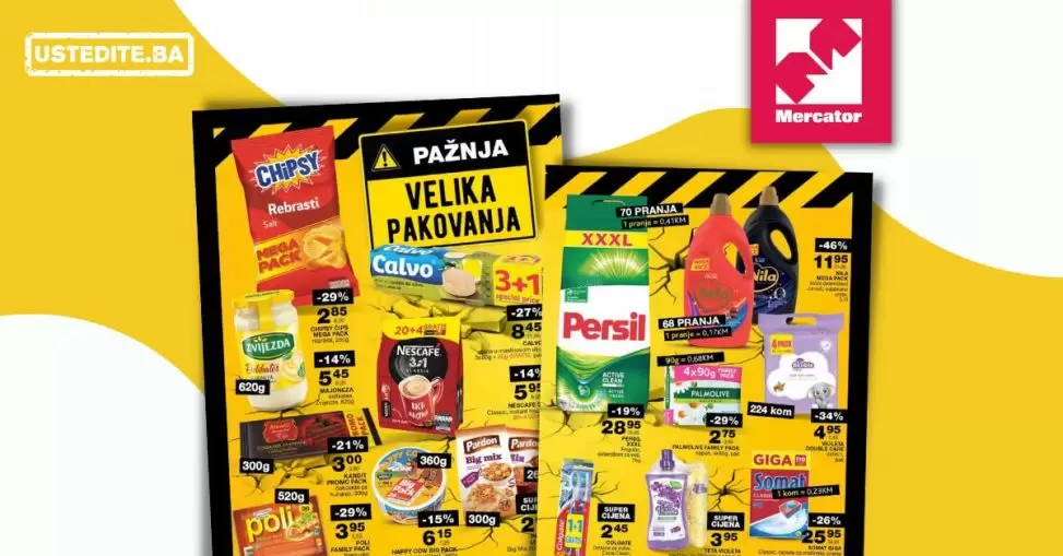Mercator VELIKA PAKOVANJA = VELIKE UŠTEDE