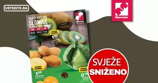 Mercator akcija SVJEŽA PONUDA 9-11.1.2023.
