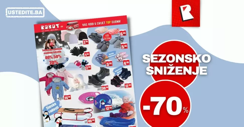 Robot SEZONSKO SNIŽENJE do čak -70%