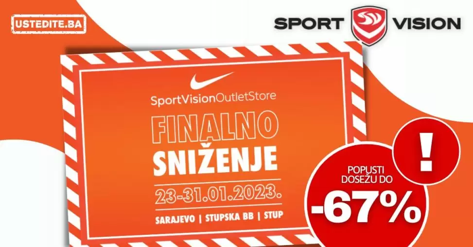 NIKE OUTLET FINALNO SNIŽENJE do -70%!