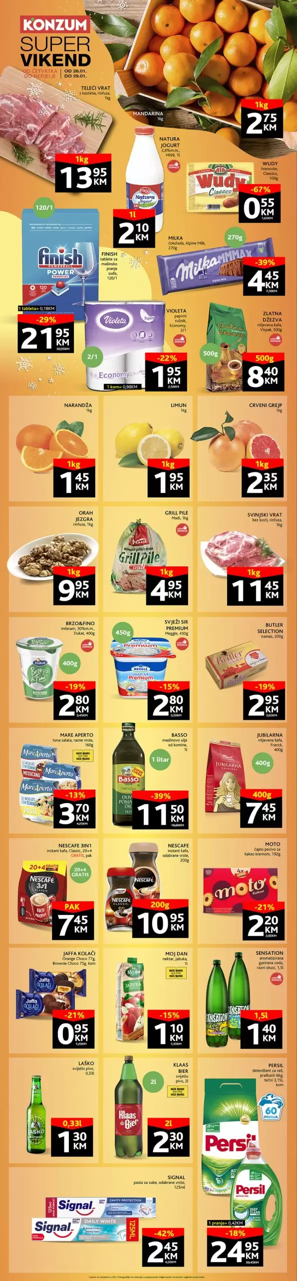 Konzum vikend akcija 26-29.1.2023.
