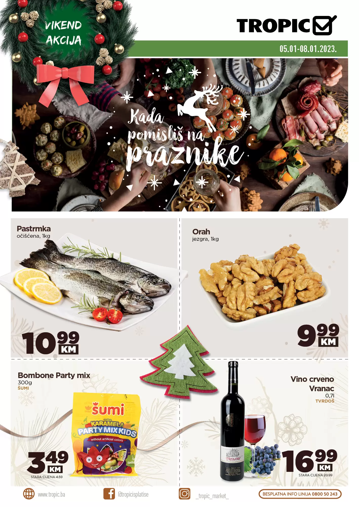 Tropic vikend akcija 5-8.1.2023. godine