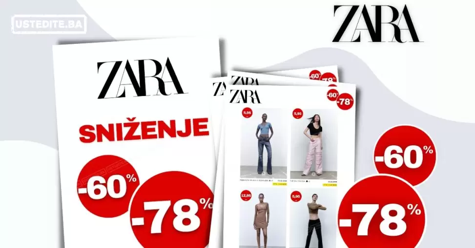 Zara SNIŽENJE ⇢ SVE od 60-78%