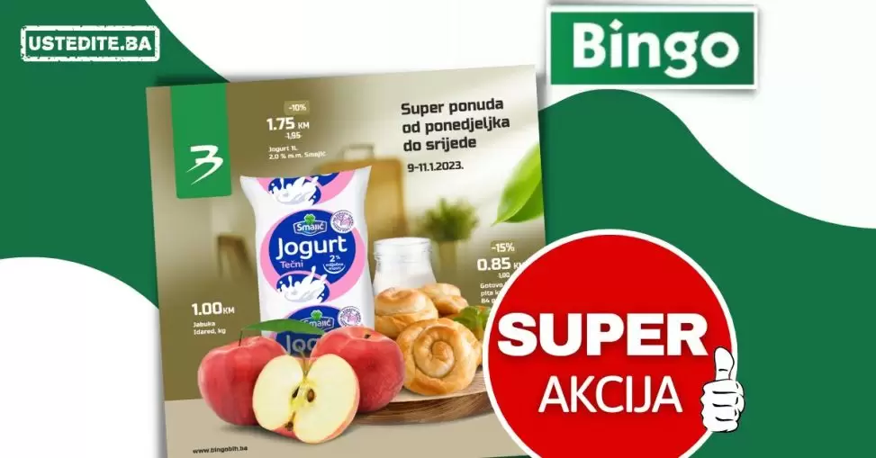 Bingo akcija od ponedjeljka do srijede