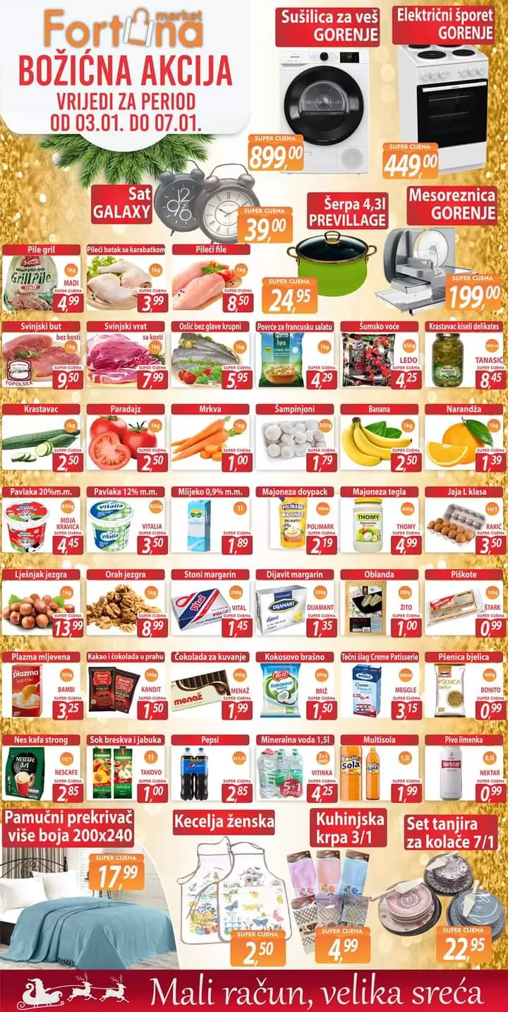 Fortuna BOŽIĆNA AKCIJA 3-7.1.2023. 