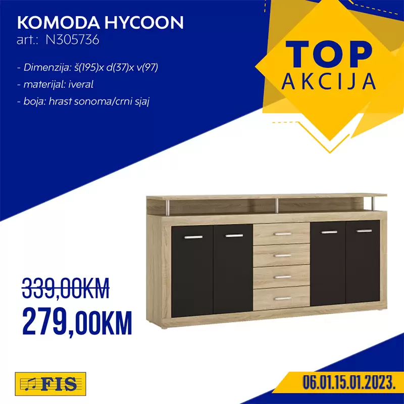 Fis TOP akcija za TOP arttikle 6-15.1.2022.