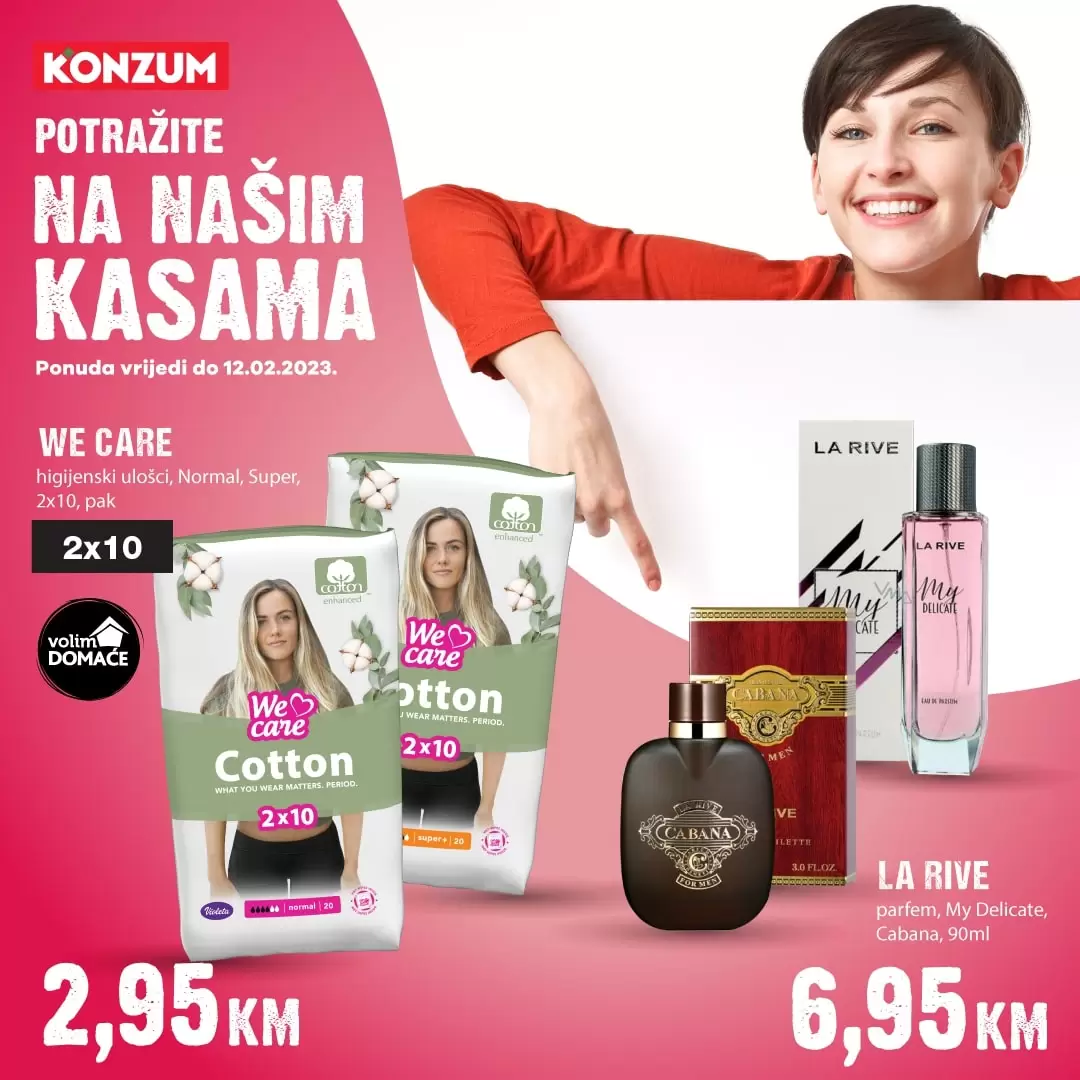 Konzum AKCIJA NA KASAMA 10-12.2.2023.