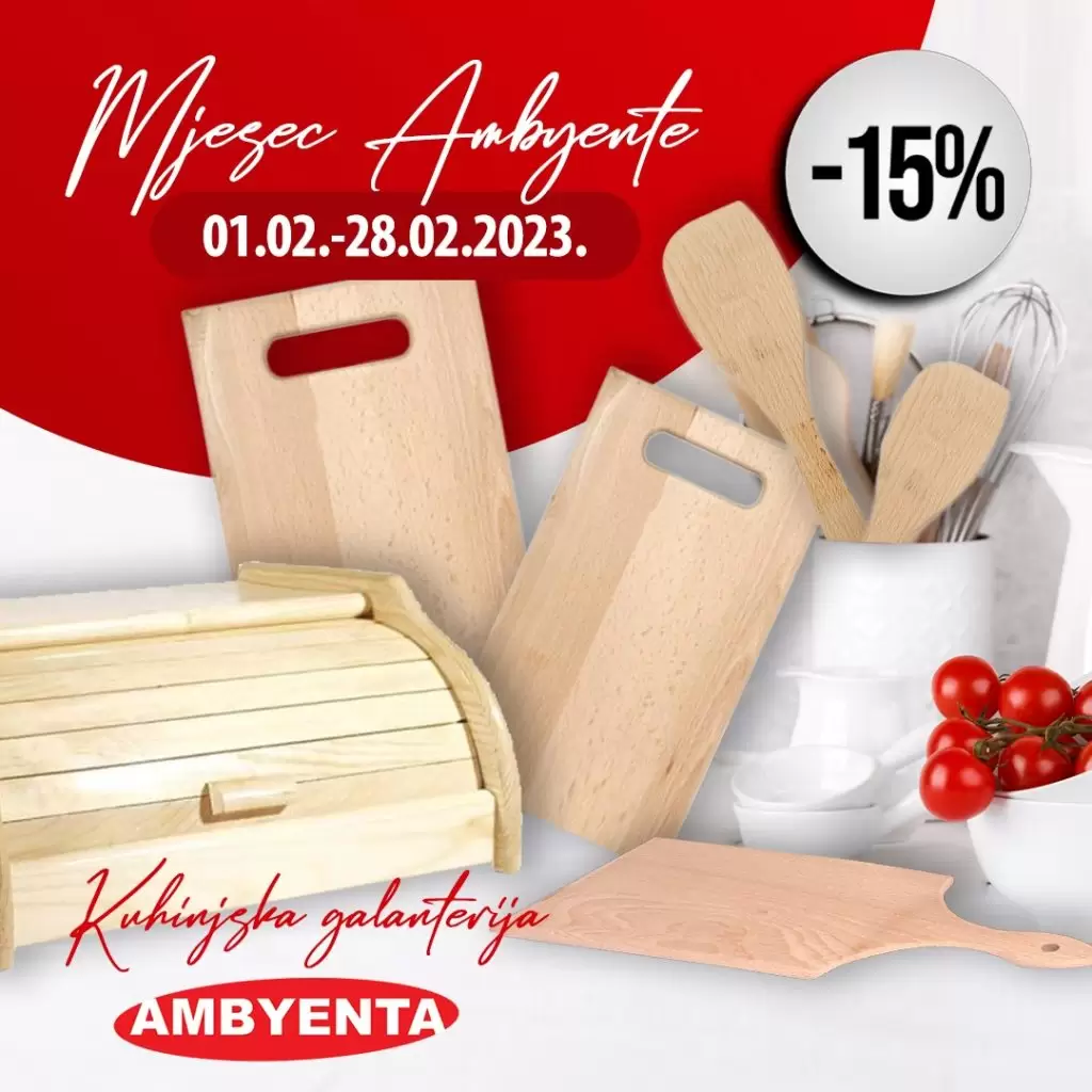 Mjesec Ambyente SNIŽENJE namještaja do 15%