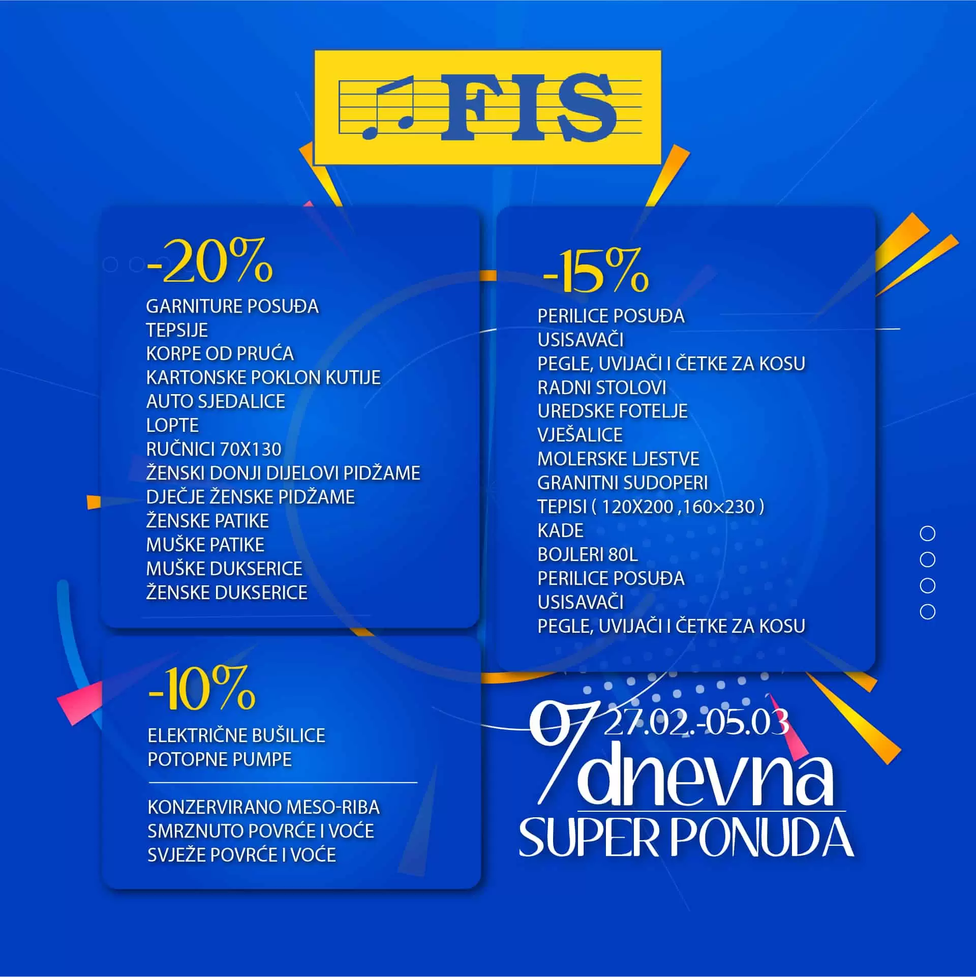 Fis 7 dnevna super ponuda 27.2-5.8.2023.