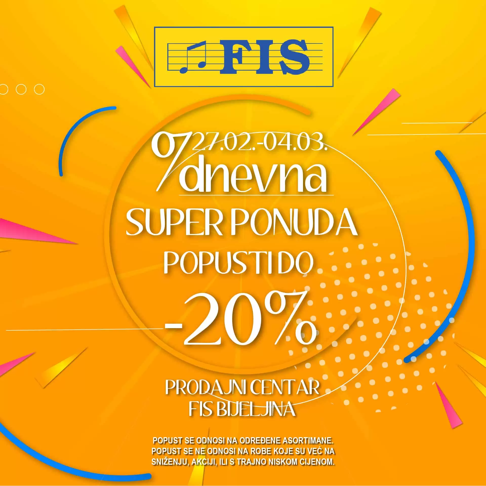 Fis 7 dnevna super ponuda 27.2-5.8.2023.
