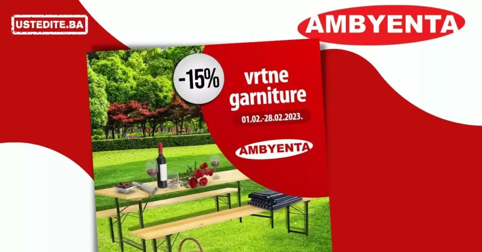 Ambyenta SNIŽENJE ⇢ Vrtne garniture