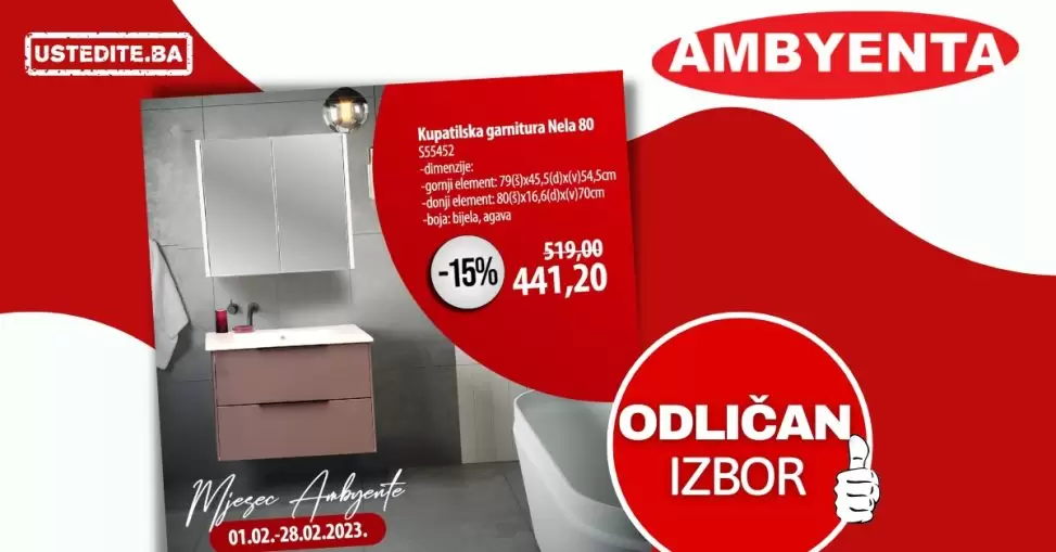 Ambyenta SUPER SNIŽENJE 1-28.2.2023.