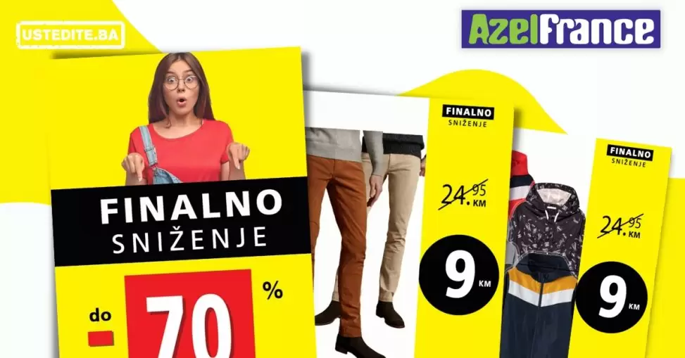 Azel France FINALNO SNIŽENJE ⇢Pantalone samo 9 KM!