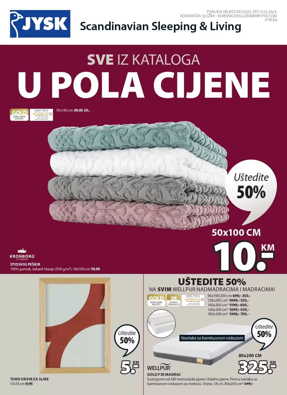 Jysk katalog SVE U POLA CIJENE 2-15.2.2023.