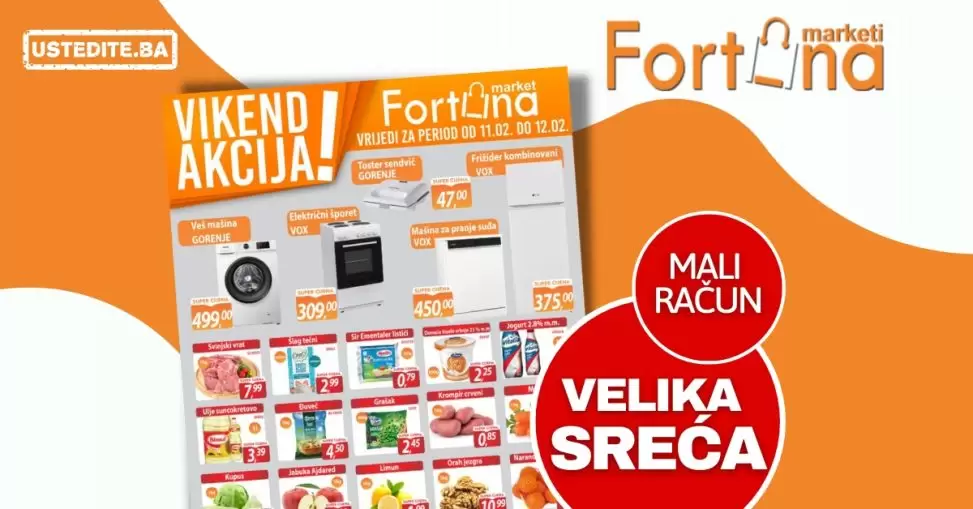 Fortuna vikend akcija 11-12.2.2023.