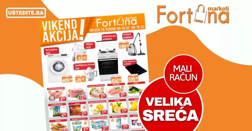 Fortuna vikend akcija 18-19.2.2023.