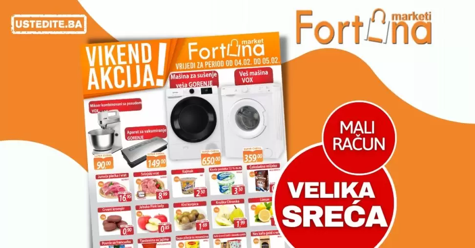 Fortuna vikend akcija 4-5.2.2023.