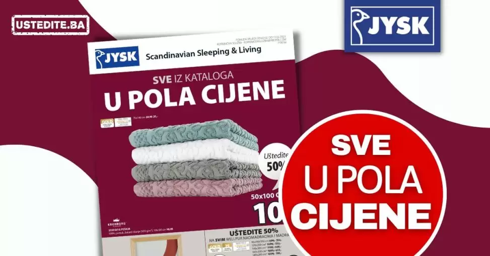 Jysk katalog SVE U POLA CIJENE 2-15.2.2023.