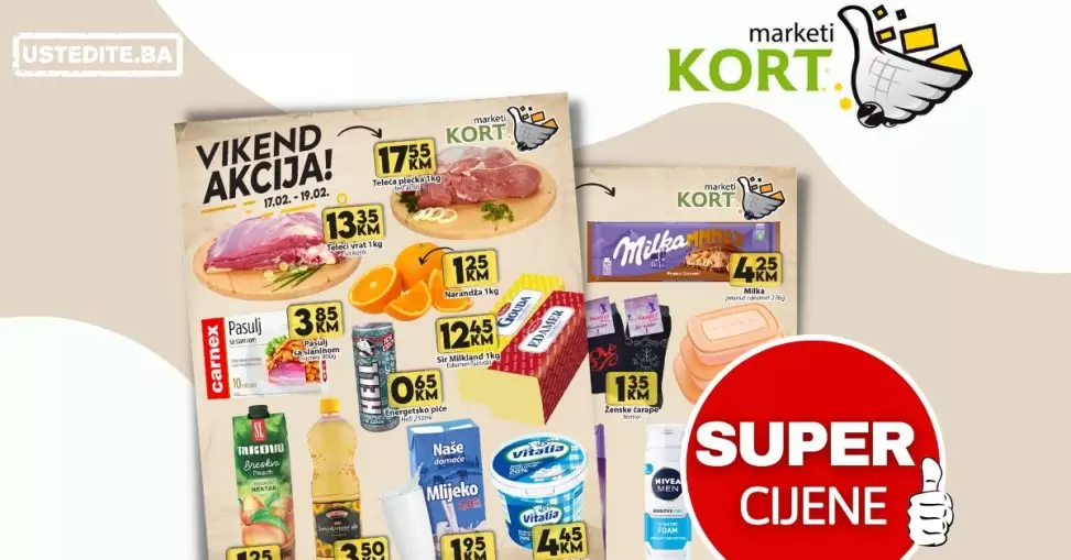 KORT marketi vikend akcija 17-19.2.2023.