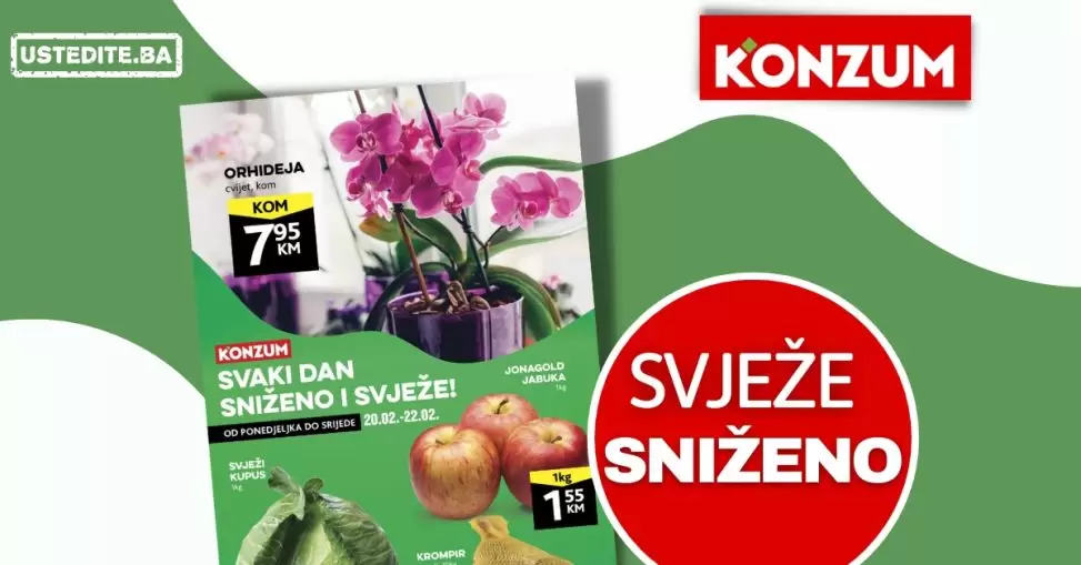 Konzum SVJEŽA PONUDA 20-22.2.2023.