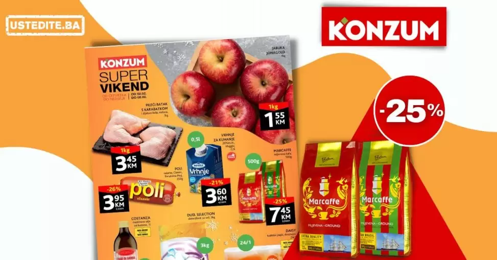Konzum vikend akcija 2-5.2.2023.
