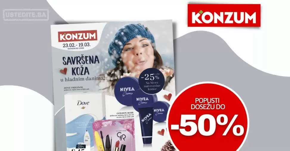 Konzum katalog LJEPOTA I NJEGA 23.02-19.03.2023.