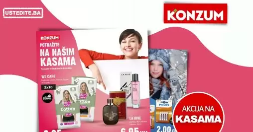Konzum AKCIJA NA KASAMA 10-12.2.2023.