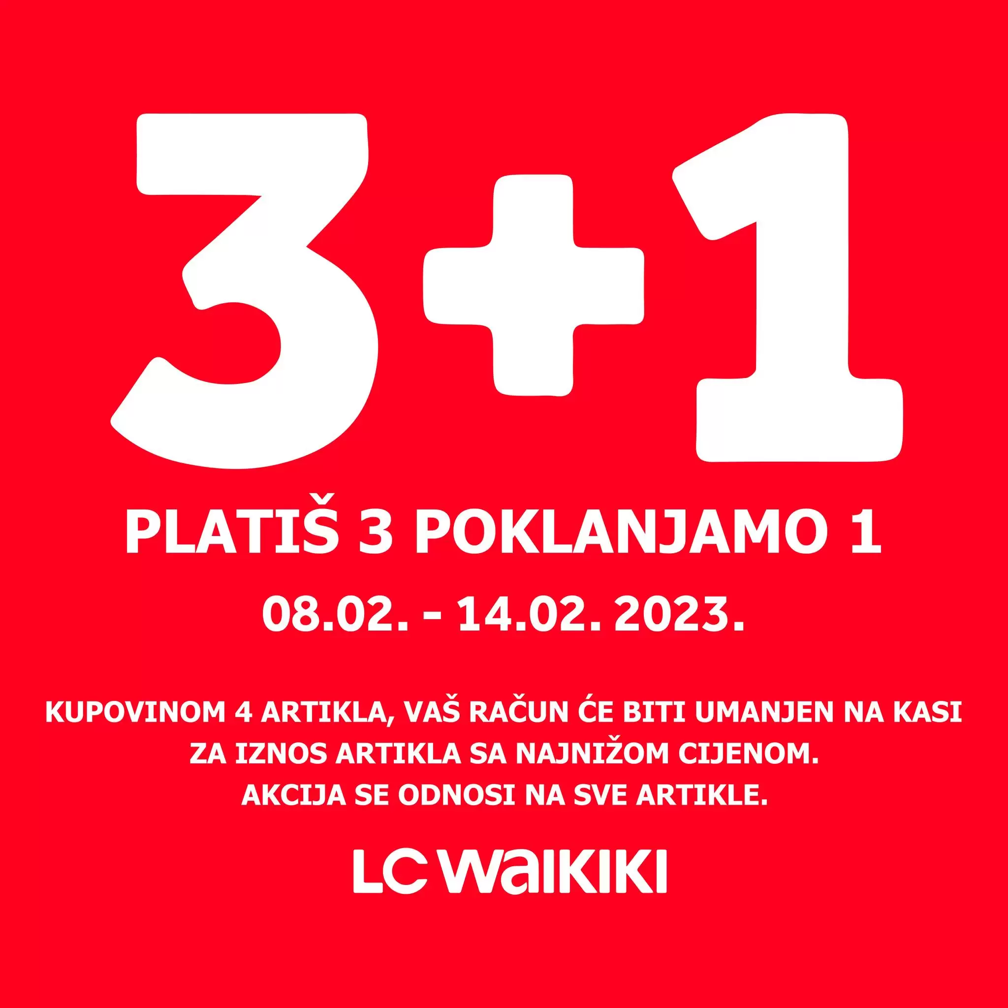 LC Waikiki 3+1 GRATIS 