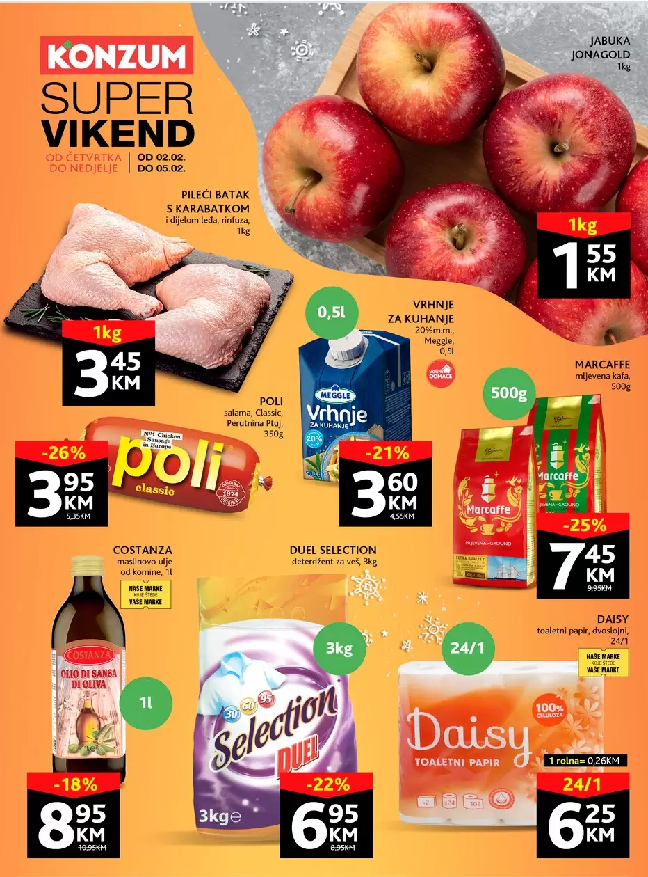 Konzum vikend akcija 2-5.2.2023.