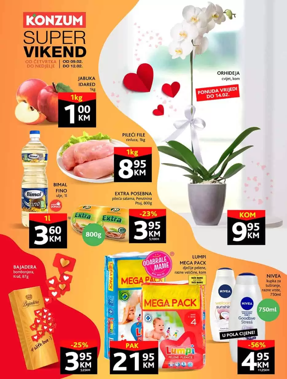 Konzum vikend akcija 9-12.2.2023. 