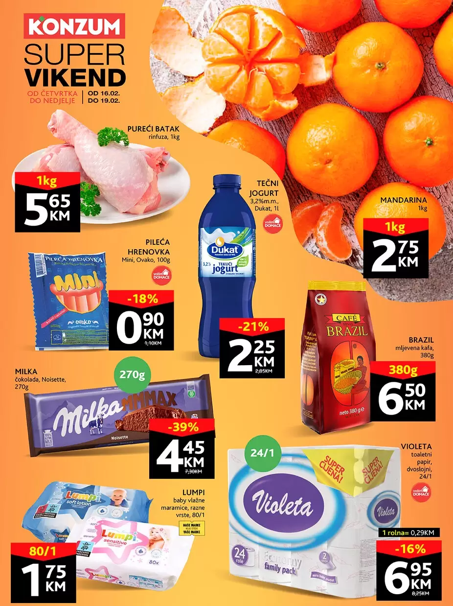 Konzum vikend akcija 16-19.2.2023.