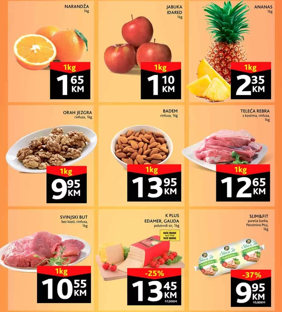 Konzum vikend akcija PROIZVODI U POLA CIJENE - akcija 23-26.2.2023.