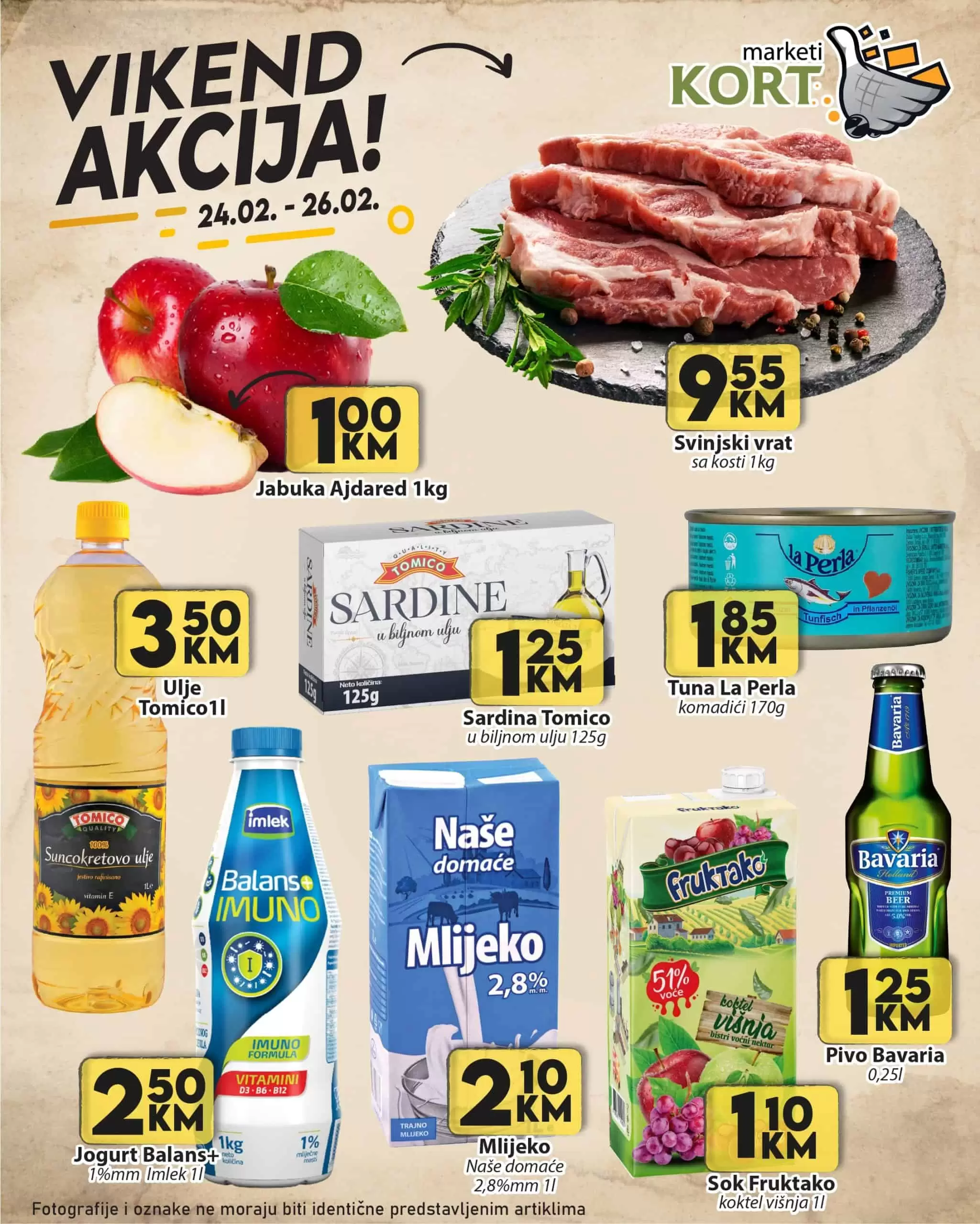 Kort vikend akcija 24-26.2.2023.