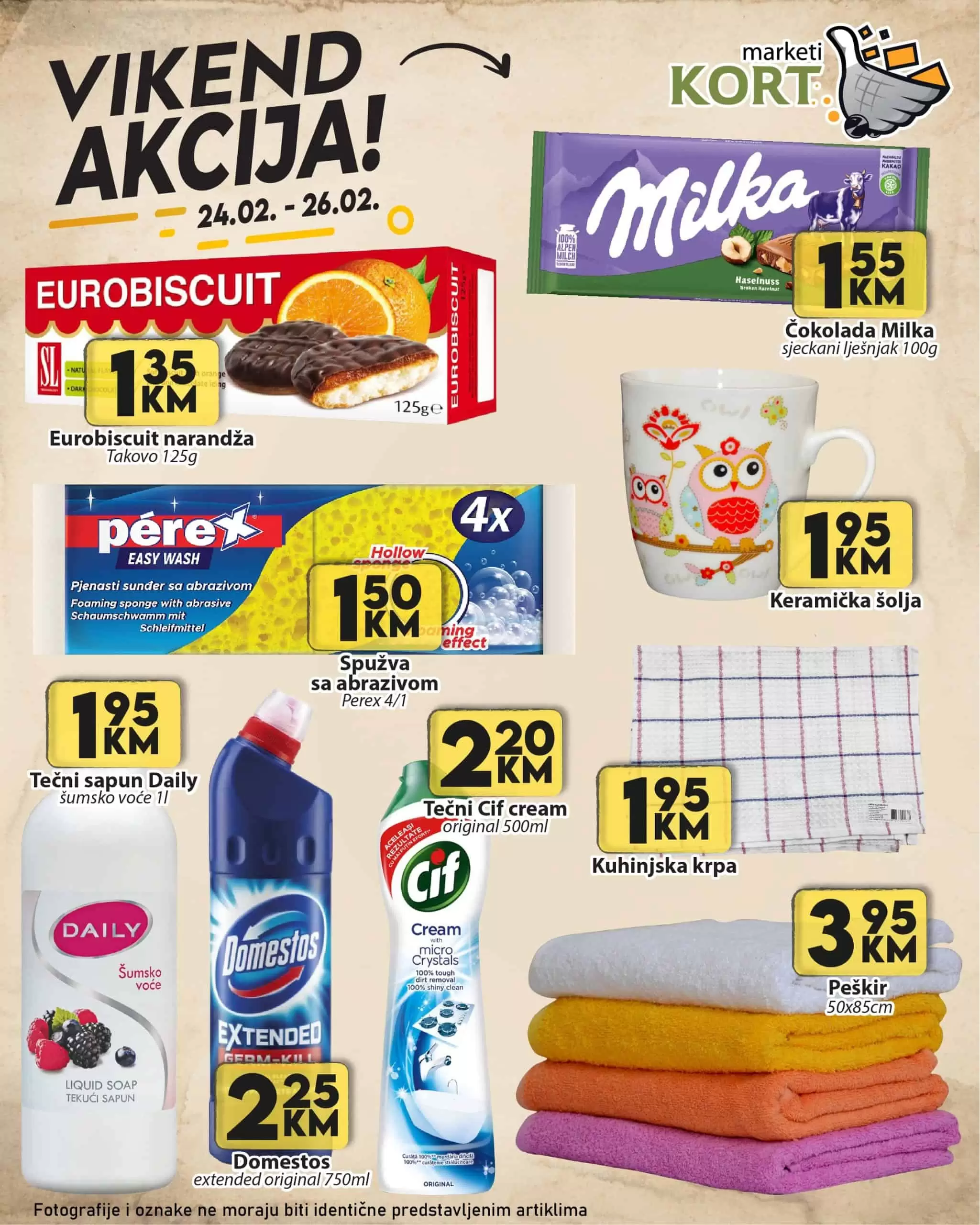 Kort vikend akcija 24-26.2.2023.