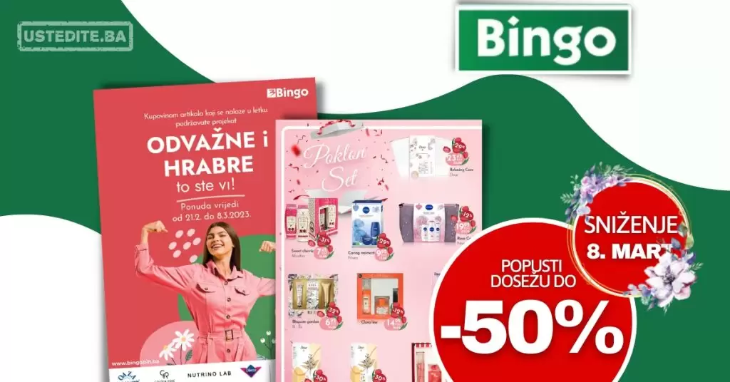 Bingo katalog 8. MART ⇢ SUPER SNIŽENJE 21.2–8.3.2023.