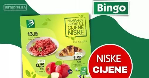 Bingo akcija CIJENE NISKE 27.2-1.3.2023.