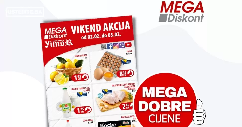 Mega Diskont vikend akcija 2-5.2.2023.