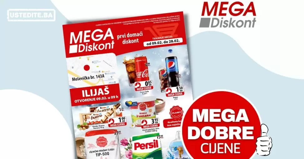 Mega Diskont katalog OTVORENJE ILIJAŠ