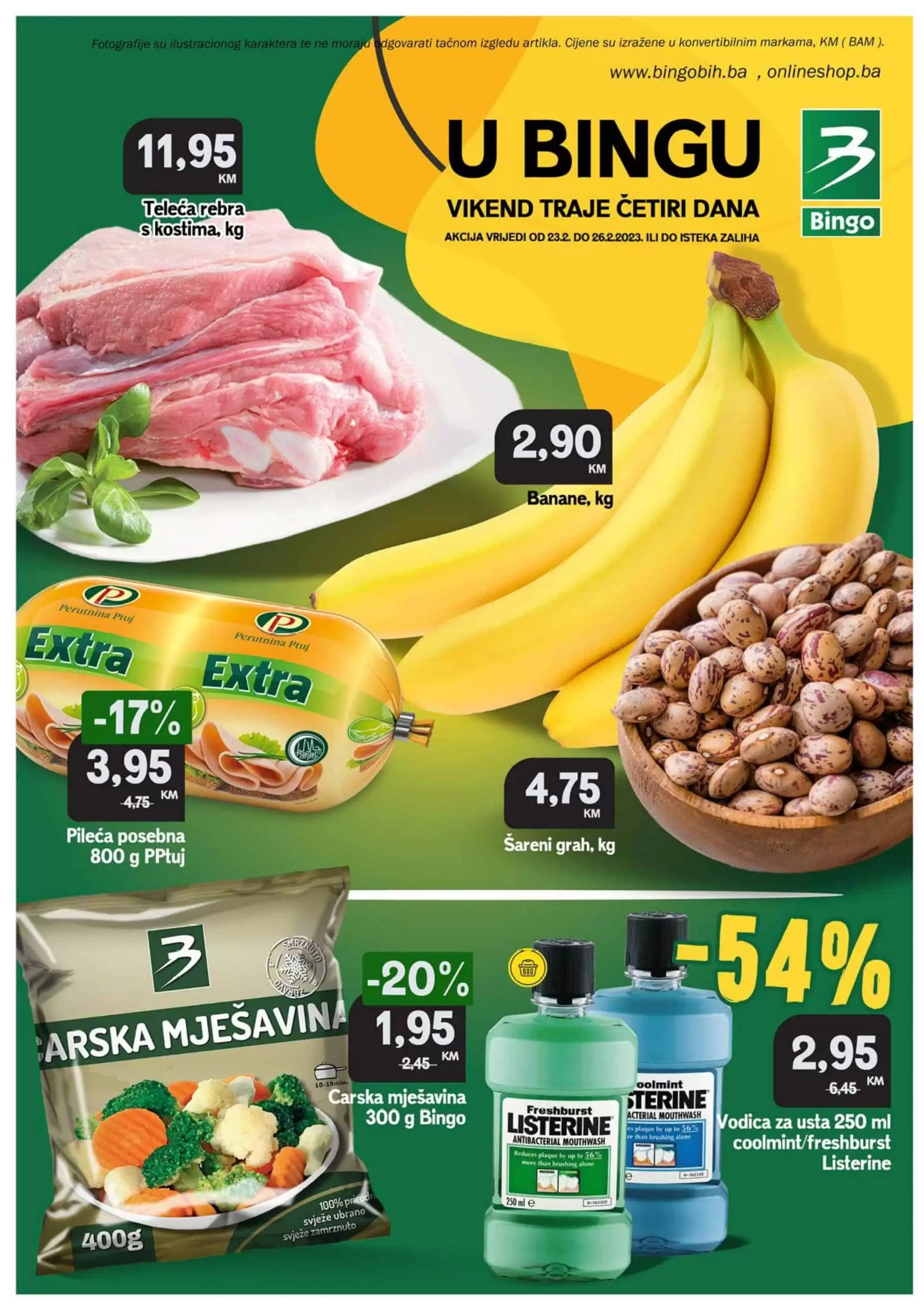 Bingo vikend akcija SNIŽENJE do 54% - akcija 23-26.2.2023. 