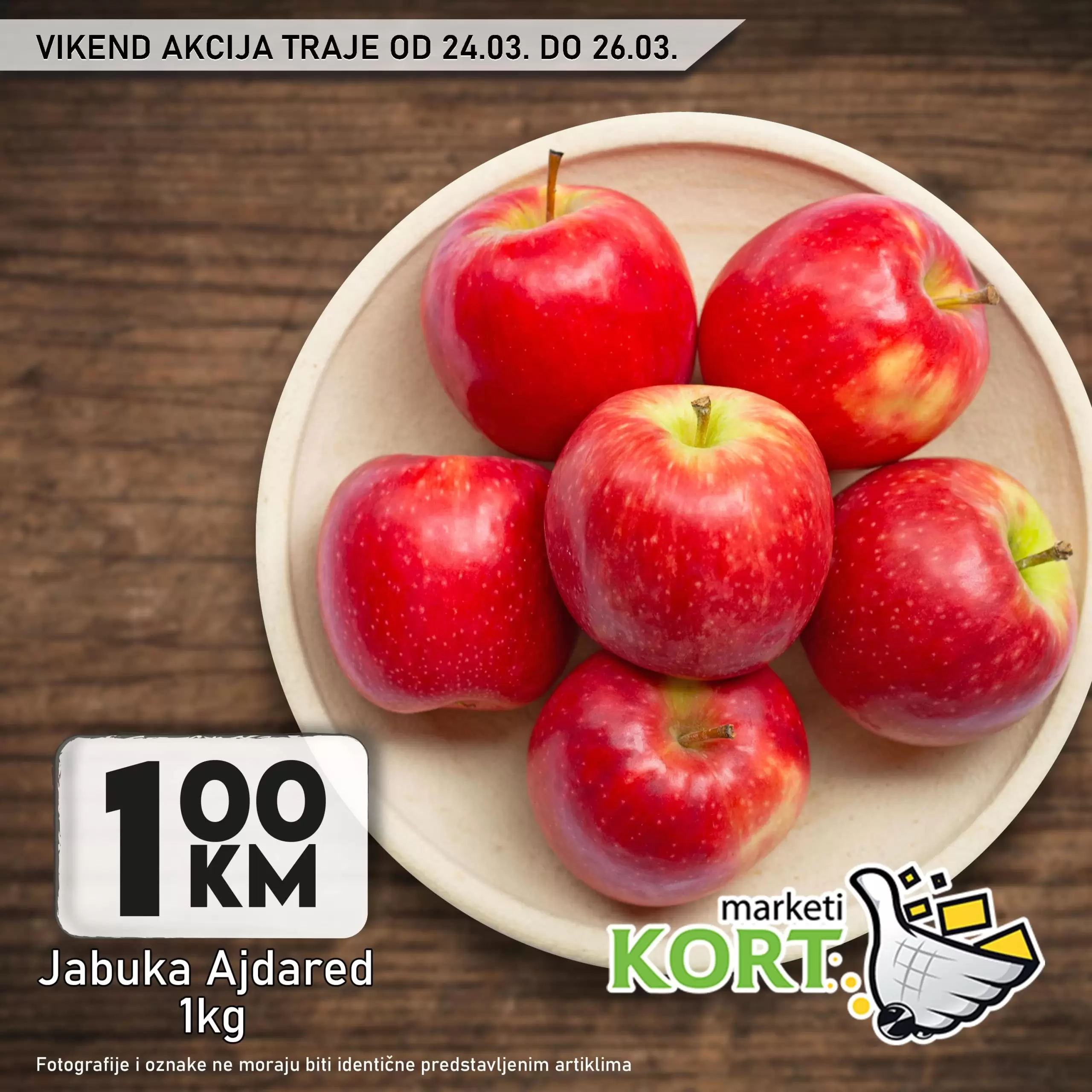 Kort vikend akcija 24-26.3.2023.