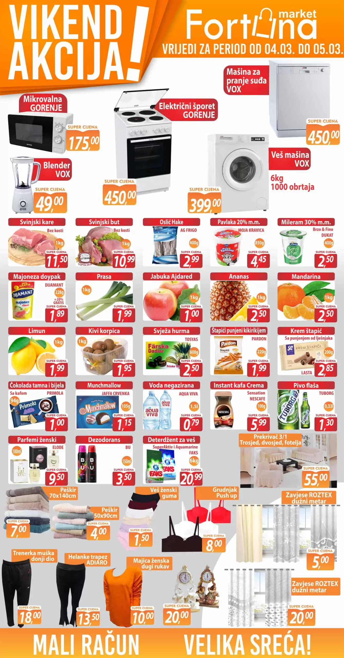 Fortuna vikend akcija 4-5.3.2023.