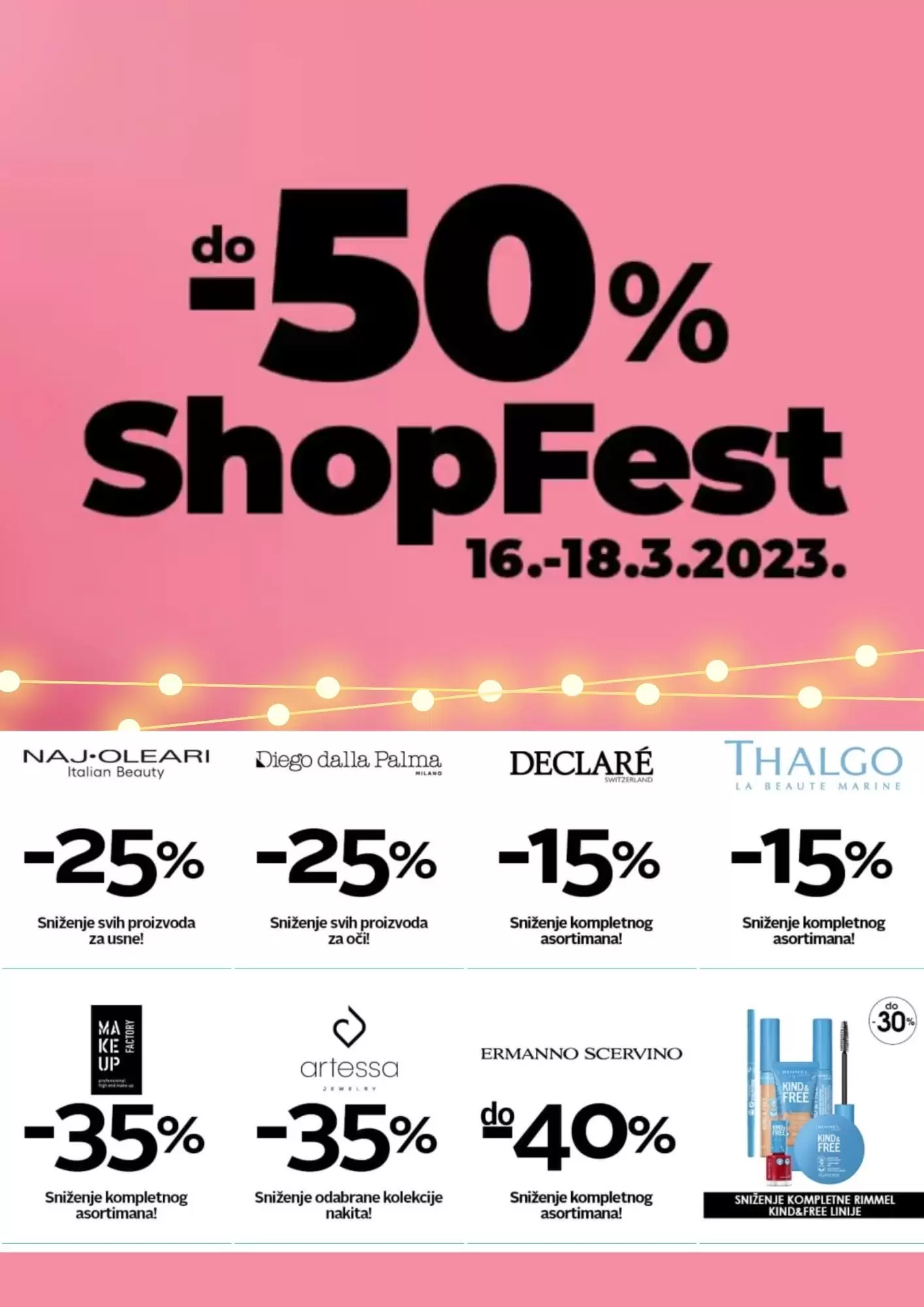 cm SHOP FEST ⇢SNIŽENJE do 50% 16-18.3.2023.
